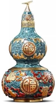 Handgeschnitzte Messing-Kürbisstatue als elegante Wohndekoration.