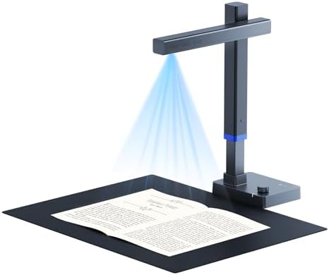 CZUR Shine Ultra A3 Scanner: Faltbares Design für effiziente Digitalisierung von Dokumenten und Büchern.